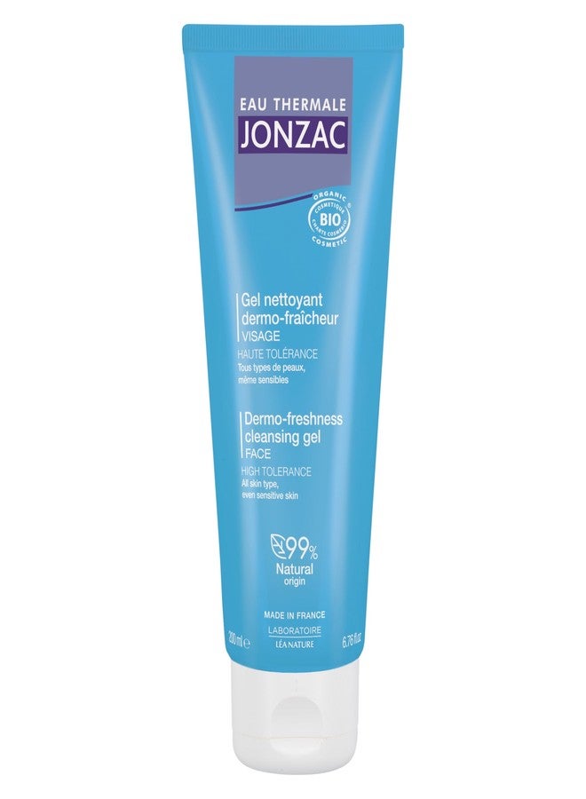 JONZAC Eau Thermale Jonzac Rehydrate Organic Dermo Cleansing Gel - Gentle Daily Facial Cleanser - Sensitive Skin Approved - Leaves Skin Feeling Smooth & Hydrated - 6.75 Fl oz - Image 1